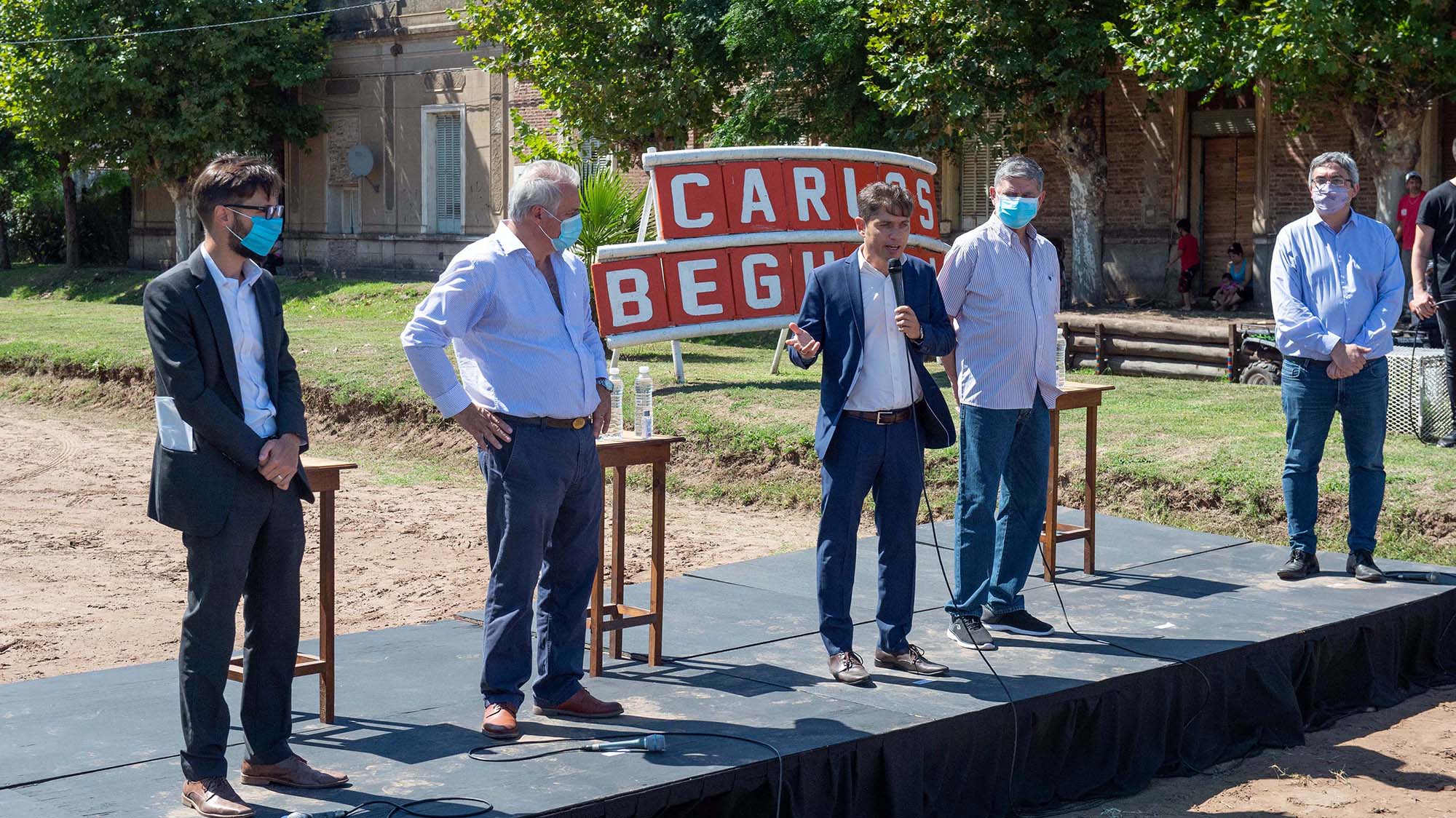 Kicillof presentó el Plan Estratégico de Mejora de Caminos Rurales. Foto: Prensa Gobierno Buenos Aires